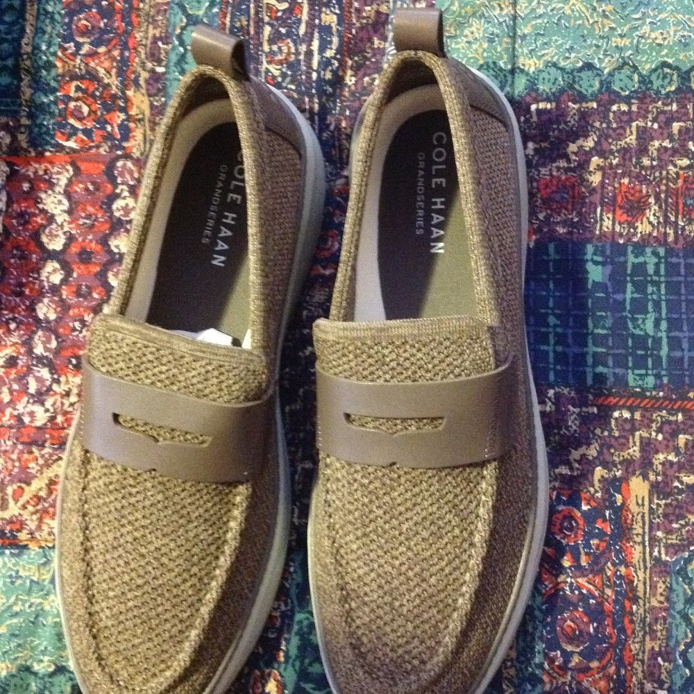 Cole Haan Men's GrandPro TopSpin Brown Stitchlite Penny Loafers - 11.5M - NIB